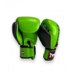 Боксерские перчатки TWINS Special BGVL3-2TA green black 10 oz