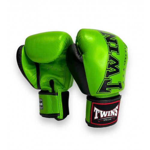 Боксерские перчатки TWINS Special BGVL3-2TA green black 10 oz