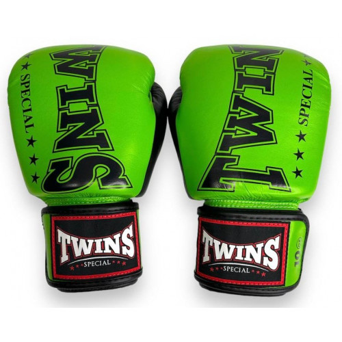 Боксерские перчатки TWINS Special BGVL3-2TA green black 12 oz