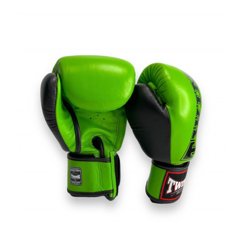 Боксерские перчатки TWINS Special BGVL3-2TA green black 16 oz