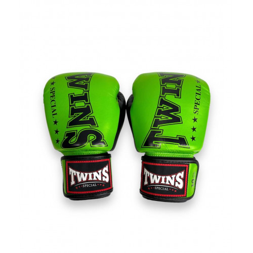 Боксерские перчатки TWINS Special BGVL3-2TA green black 16 oz