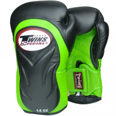 Боксерские перчатки Twins Special BGVL6 green black 10 oz