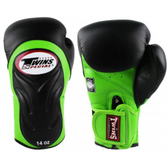 Боксерские перчатки Twins Special BGVL6 green black 10 oz