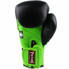 Боксерские перчатки Twins Special BGVL6 green black 10 oz