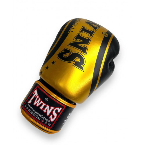 Боксерские перчатки Twins Special FBGV-TW4 Gold Black 12 oz