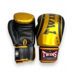 Боксерские перчатки Twins Special FBGV-TW4 Gold Black 16 oz