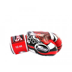 Боксерские перчатки Twins Special FBGVL3-52 Dragon red silver 10 oz