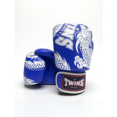 Боксерские перчатки TWINS Special FBGVL3-49 blue-white 10 oz