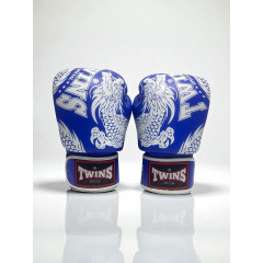 Боксерские перчатки TWINS Special FBGVL3-49 blue-white 12 oz