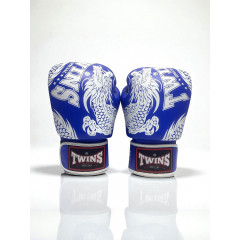 Боксерские перчатки TWINS Special FBGVL3-49 blue-white 16 oz