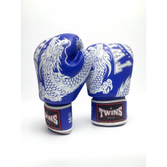 Боксерские перчатки TWINS Special FBGVL3-49 blue-white 16 oz