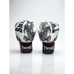 Боксерские перчатки TWINS Special FBGVL3-49 white black 16 oz