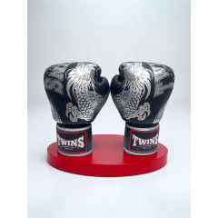 Боксерские перчатки TWINS Special FBGVL3-49 black silver 16 oz