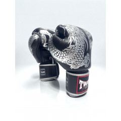 Боксерские перчатки TWINS Special FBGVL3-49 black silver 16 oz