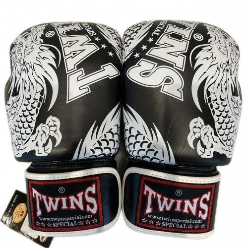 Боксерские перчатки TWINS Special FBGVL3-49 black white 10 oz