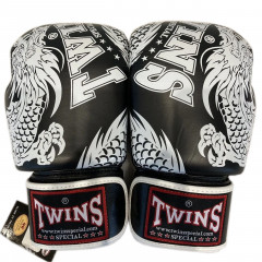 Боксерские перчатки TWINS Special FBGVL3-49 black white 16 oz
