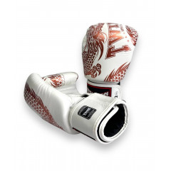 Боксерские перчатки TWINS Special FBGVL3-49 white brown 14 oz
