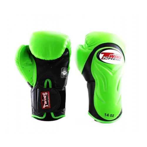 Боксерские перчатки BGVL6 black-green 16 oz