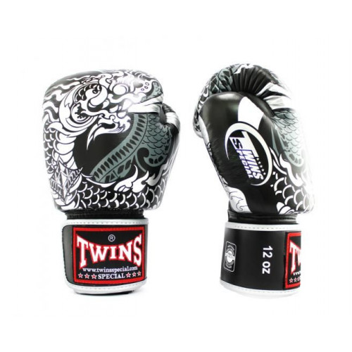 Боксерские перчатки Twins Special FBGVL3-52 Dragon black 10 oz