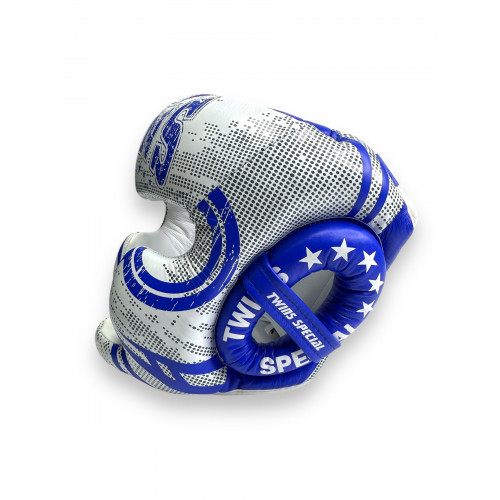 Шлем боксерский Twins Special FHGL3-TW5 white blue L