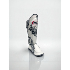 Защита голени Twins Special FSGL10-49 white black - XL
