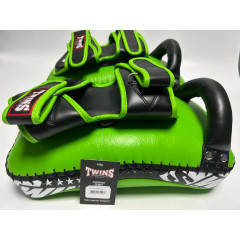 Тайские пэды Twins Special KPL12 green/black - L