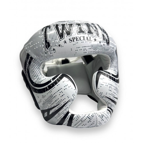 Шлем боксерский Twins Special FHGL3-TW5 white black XL