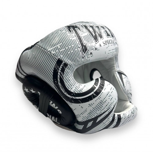Шлем боксерский Twins Special FHGL3-TW5 white black XL