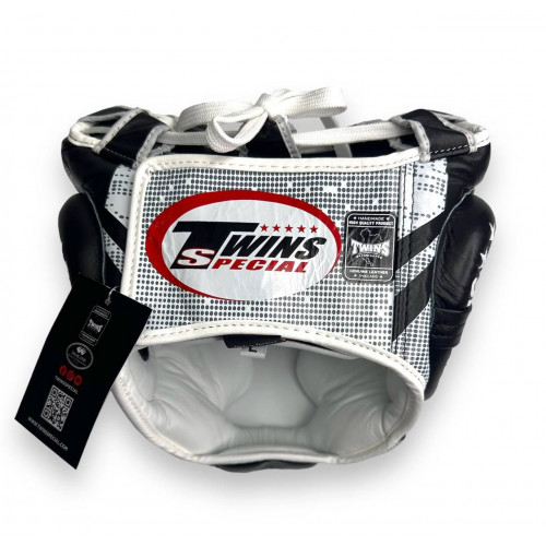 Шлем боксерский Twins Special FHGL3-TW5 white black XL