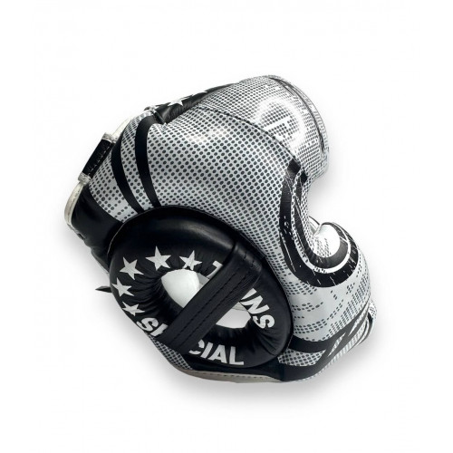 Шлем боксерский Twins Special FHGL3-TW5 white black XL
