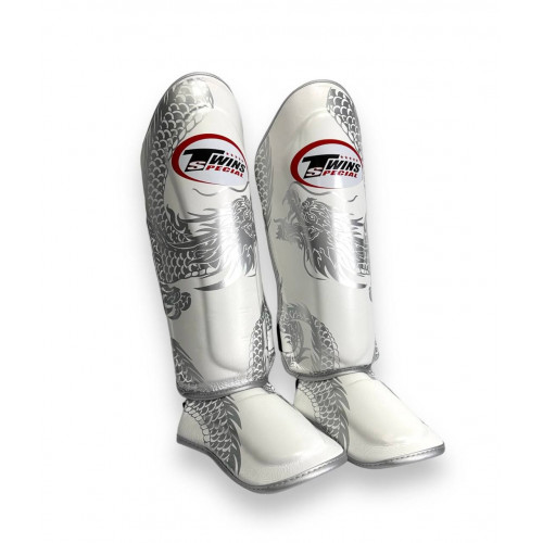 Защита голени Twins Special FSGL10-49 white silver - S