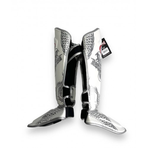 Защита голени Twins Special FSGL10-49 white silver - S