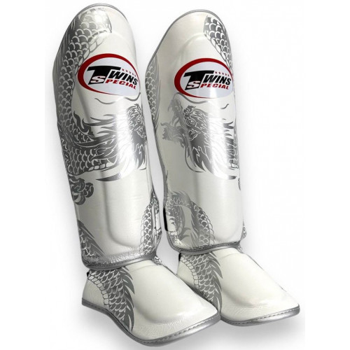 Защита голени Twins Special FSGL10-49 white silver - S