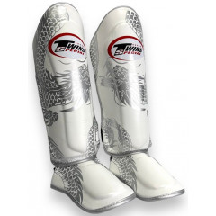 Защита голени Twins Special FSGL10-49 white silver - XL