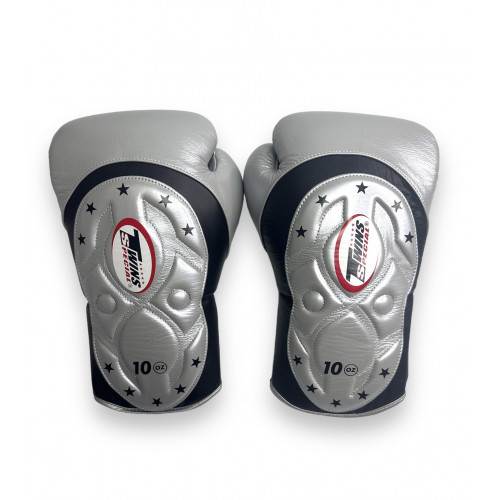 Боксерские перчатки Twins BGVL6 MK Silver 10 oz