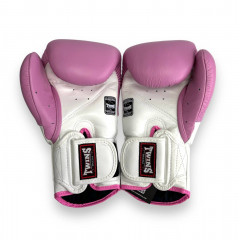 Боксерские перчатки Twins BGVL6 MK white pink 14 oz