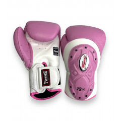Боксерские перчатки Twins BGVL6 MK white pink 14 oz