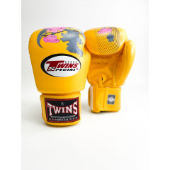 Боксерские перчатки Twins FBGVL3-13 yellow 10 oz