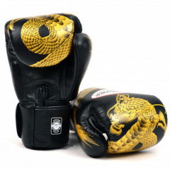 Боксерские перчатки Twins FBGVL3-23 black gold 10 oz