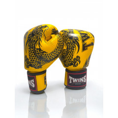 Боксерские перчатки Twins Special FBGVL3-49 yellow black 14 oz
