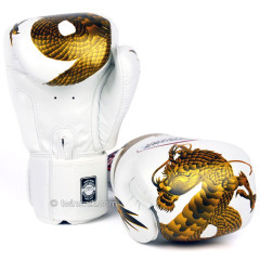 Боксерские перчатки Twins FBGVL3-23 white gold 12 oz