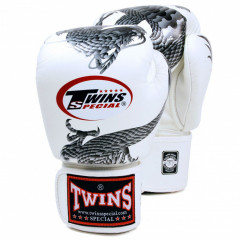 Боксерские перчатки Twins FBGVL3-23 white silver 12 oz