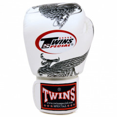Боксерские перчатки Twins FBGVL3-23 white silver 14 oz