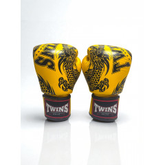 Боксерские перчатки Twins Special FBGVL3-49 yellow black 16 oz