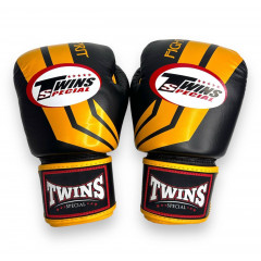 Боксерские перчатки Twins FBGVL3-43 yellow black 12 oz