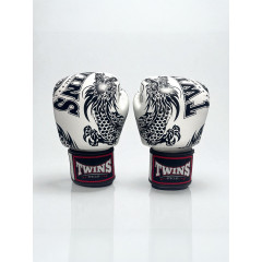 Боксерские перчатки TWINS FBGVL3-49 white black 14 oz