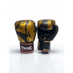 Боксерские перчатки TWINS FBGVL3-49 black gold 12 oz