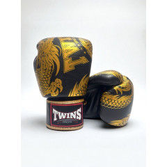 Боксерские перчатки TWINS FBGVL3-49 black gold 12 oz