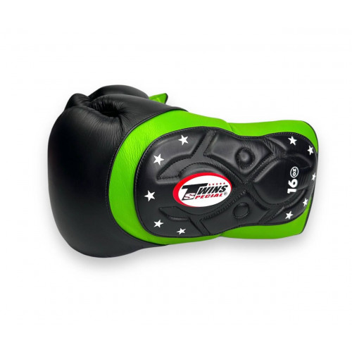 Боксерские перчатки Twins Special BGVL6 MK green black 10 oz