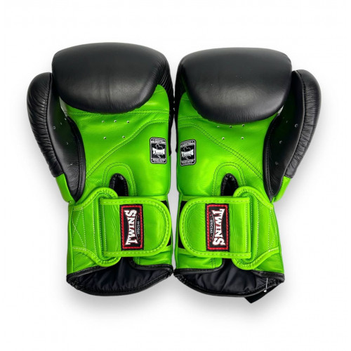 Боксерские перчатки Twins Special BGVL6 MK green black 10 oz